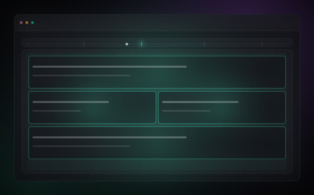 Blocos se reorganizando — Layout adaptativo na YveTech